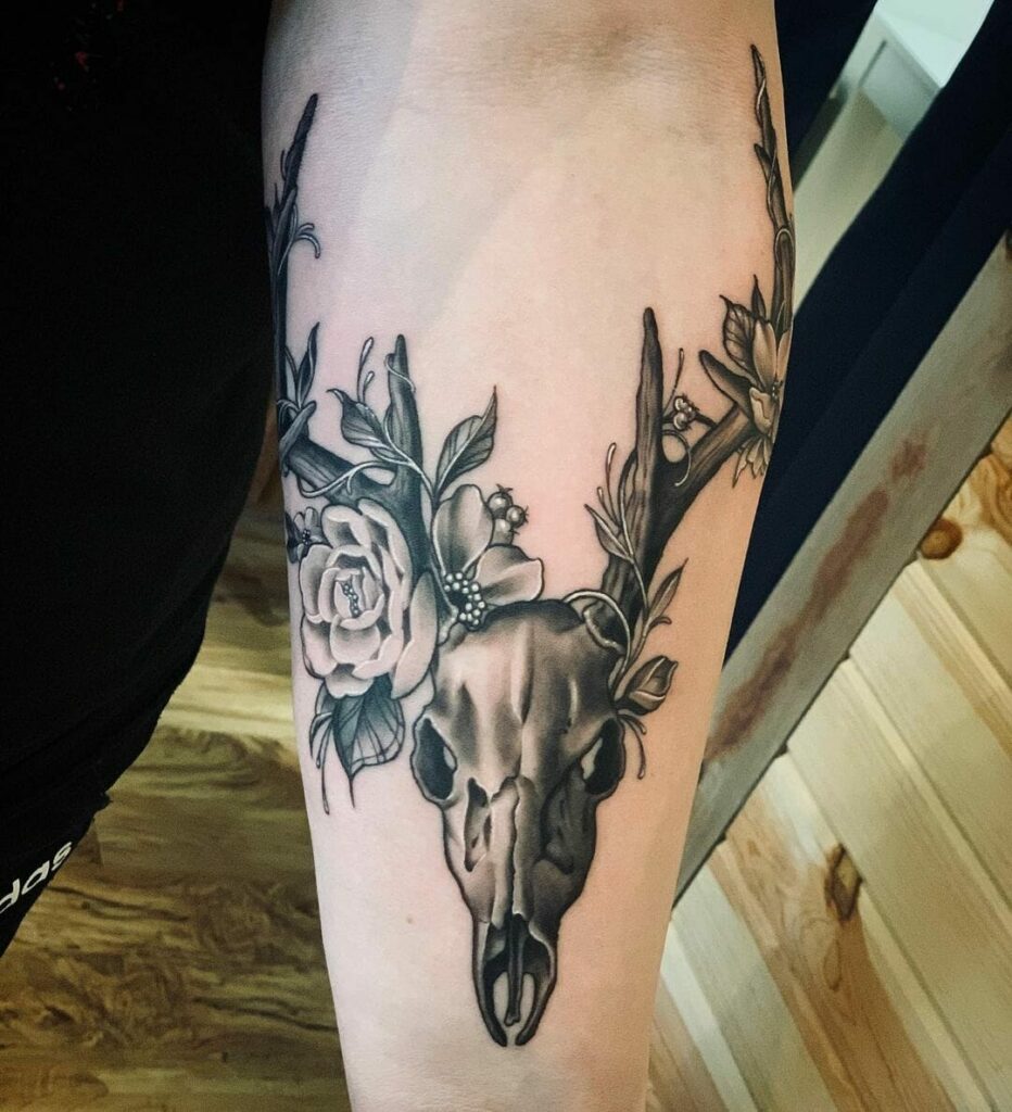 11+ Deer Skull Tattoo Ideas You'll Have To See To Believe! 10 Deer Skull