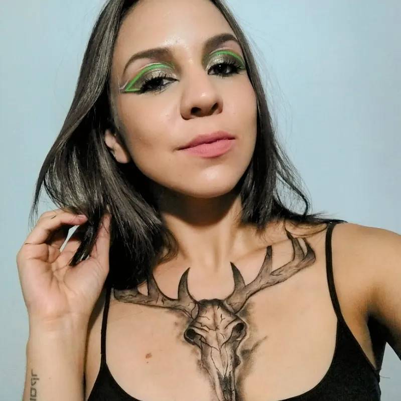 11+ Deer Skull Tattoo Ideas You'll Have To See To Believe! 13 Deer Skull Tattoos For Women