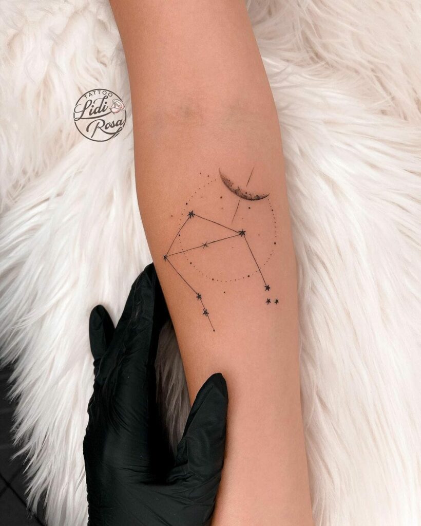 11+ Libra Constellation Tattoo Ideas You Have To See To Believe! 19 Delicate Libra Tattoo Constellation Tattoo