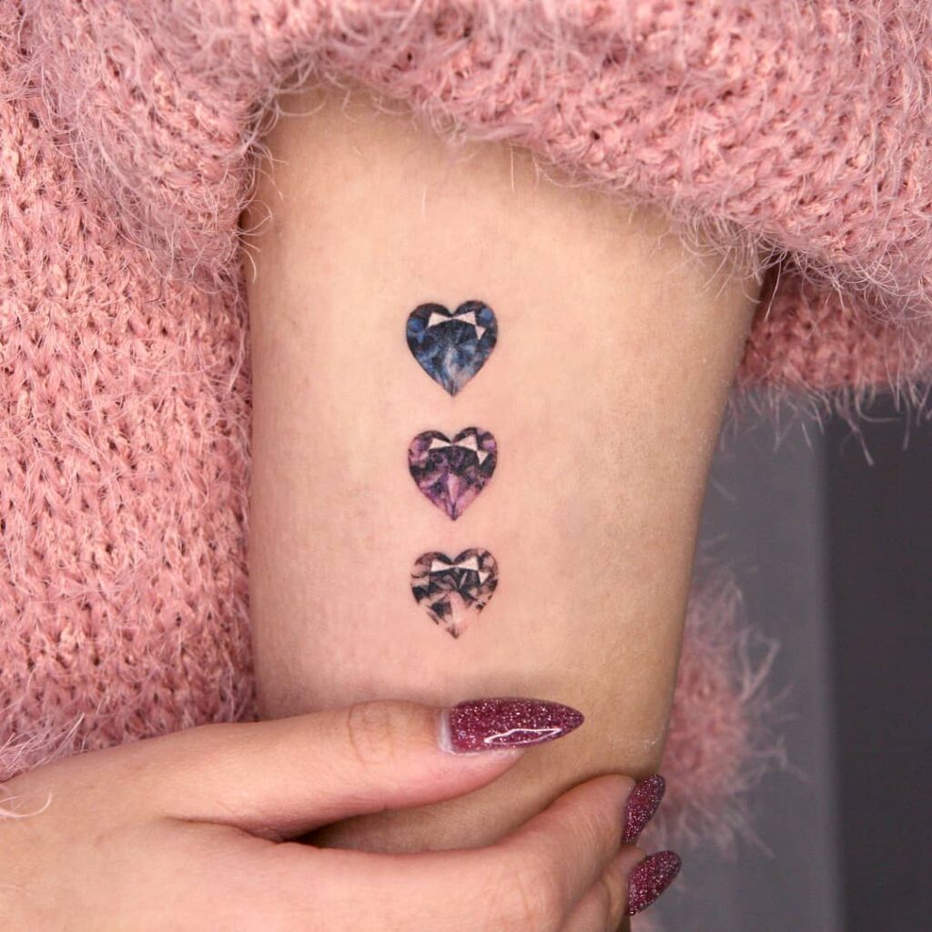 20+ Diamond Tattoo Ideas That Will Blow Your Mind! 29 Diamond Tattoos For Upper Arm ideas