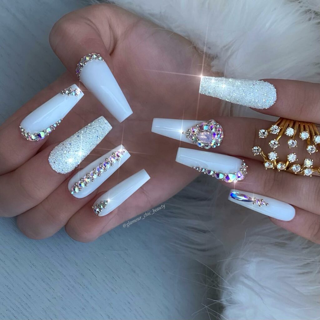 Explore 19 Fresh Star Nail Designs for 2024 15 Diamonds in the Sky