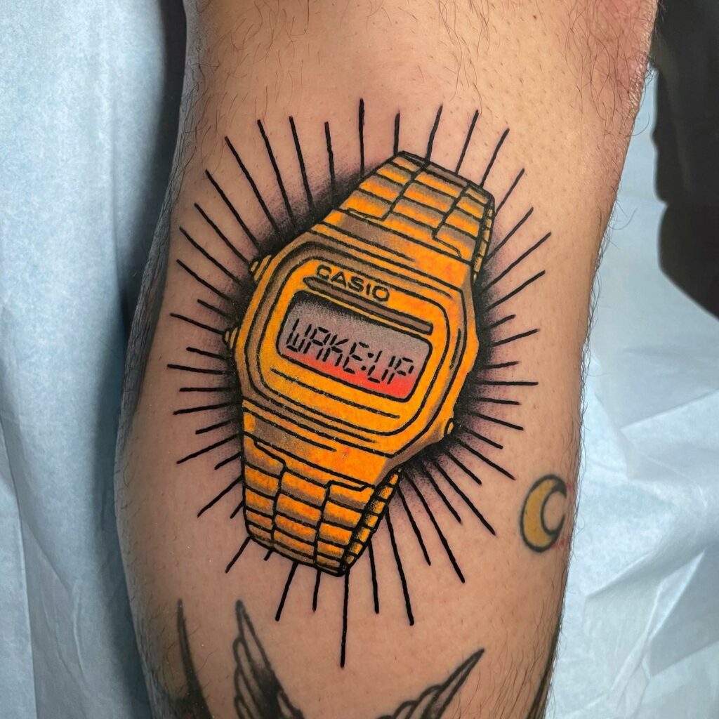 10+ Small Clock Tattoo Ideas That Will Blow Your Mind! 20 Digital Clock Tattoo