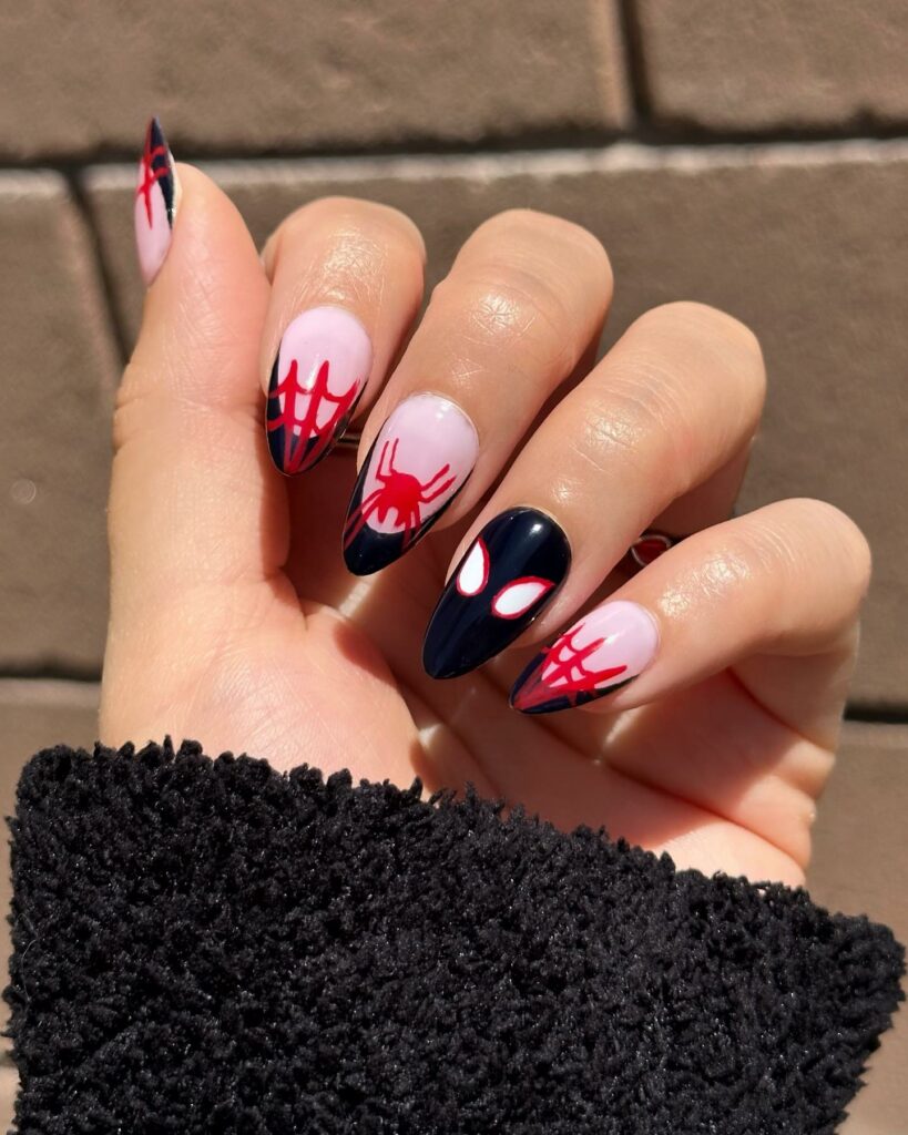 50 Latest Disney Nails Ideas To Try In 2024! 54 Disney Spider-Man Inspired Nails