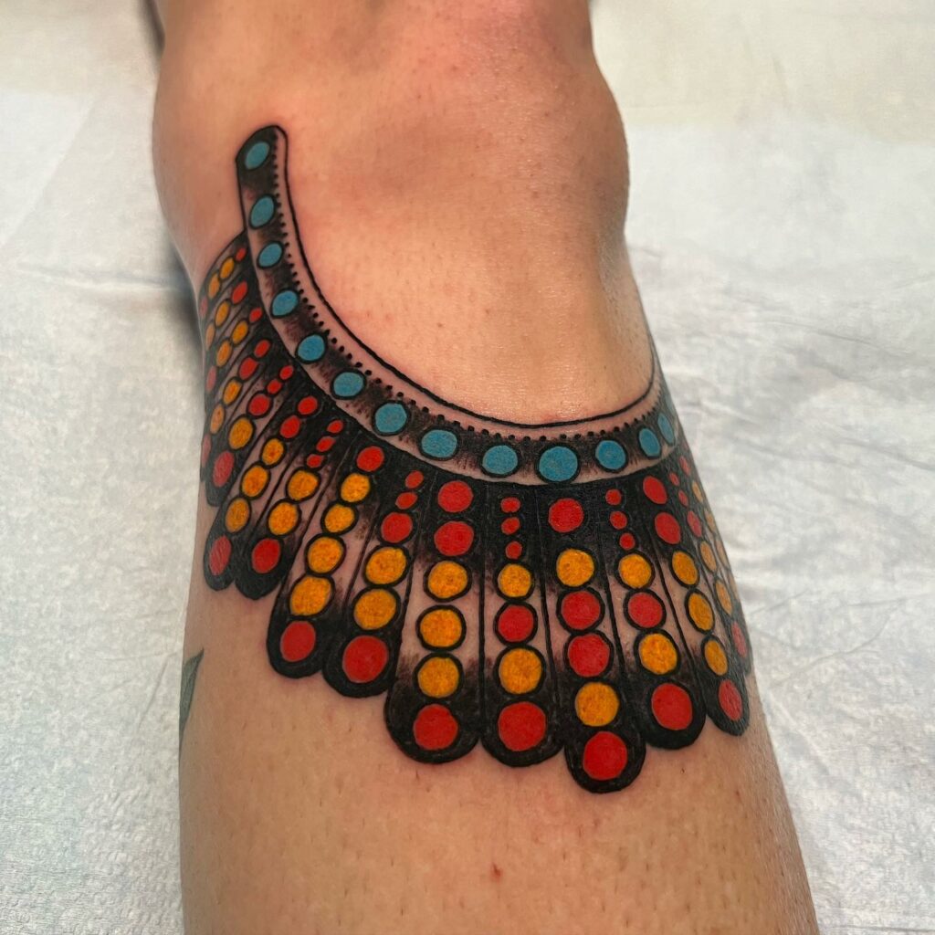 10+ Rbg Dissent Collar Tattoo Ideas That Will Blow Your Mind! 19 Display Of The Dissent Collar Tattoo