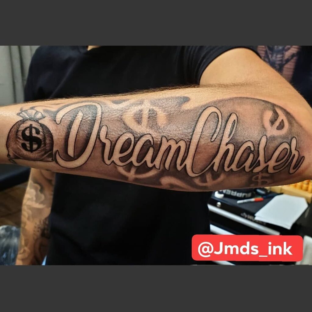 11+ Dream Chaser Tattoo Ideas That Will Blow Your Mind! 15 Dollar Dream Chaser Tattoo