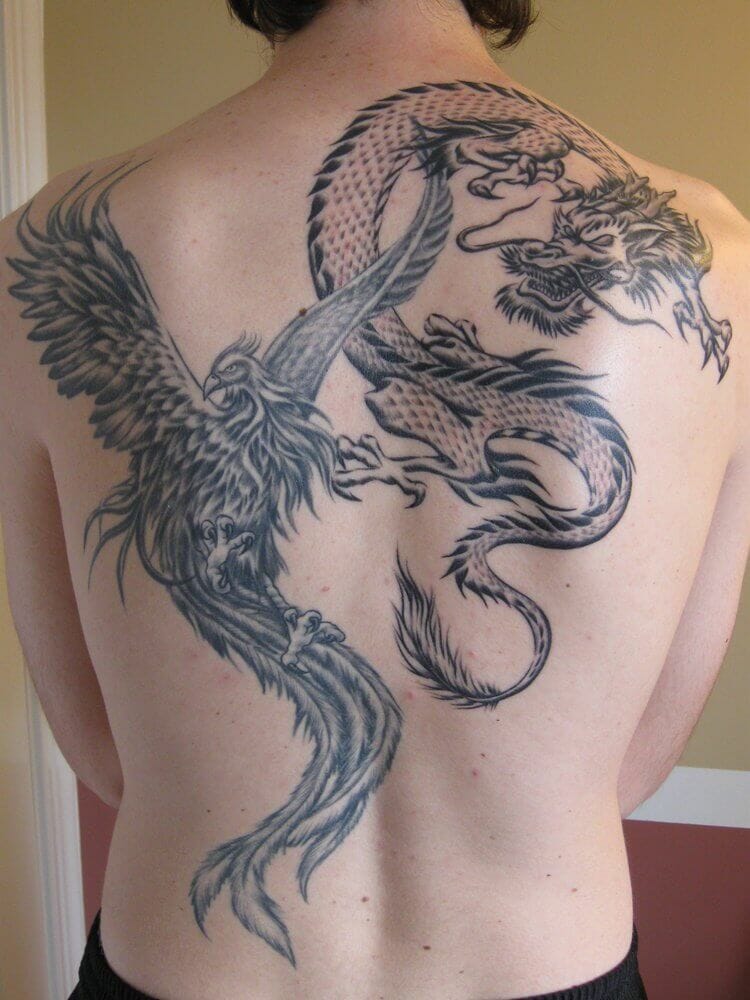 33 Latest Phoenix Tattoos To Inspire You In 2024! 13 Phoenix Back Tattoo