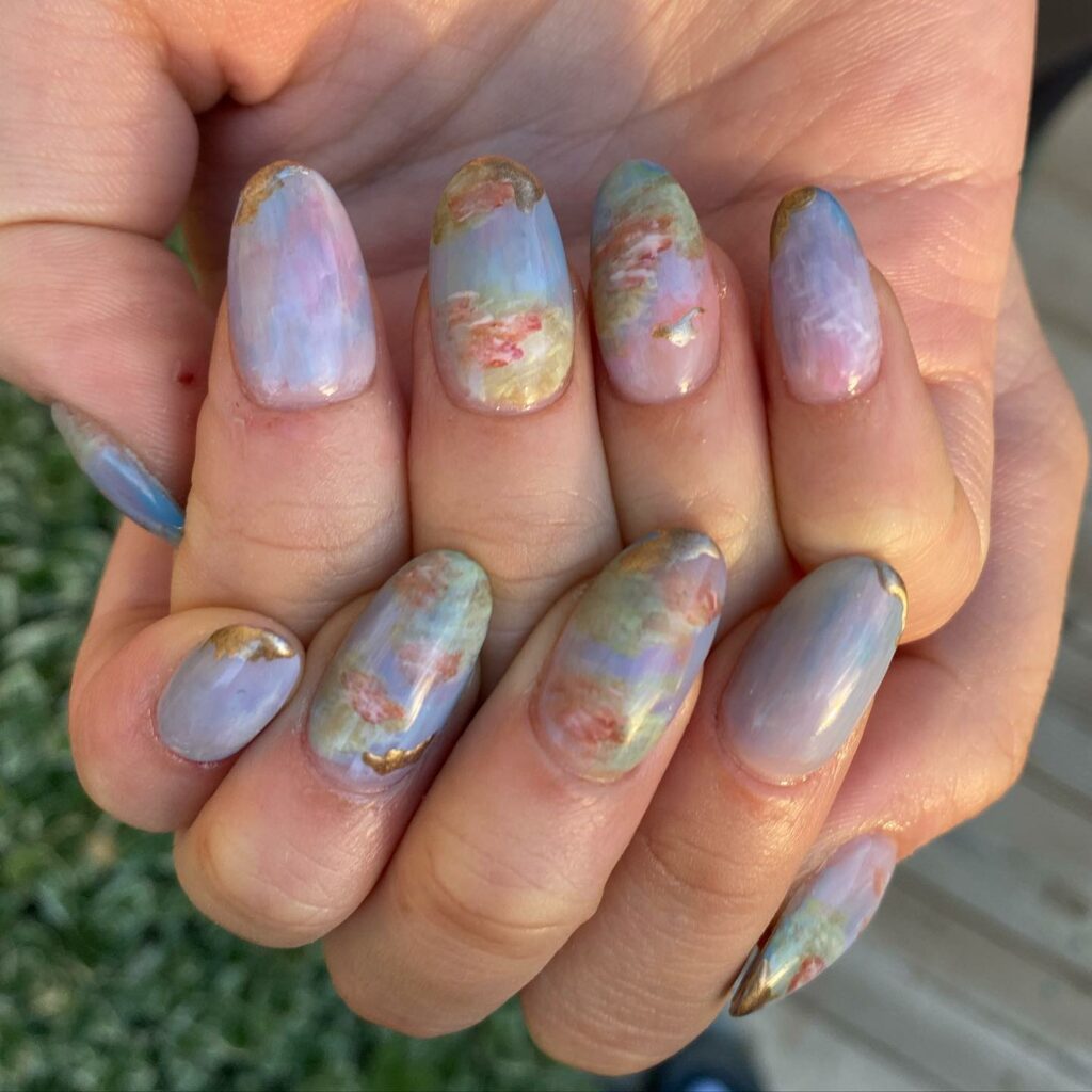 Shine Bright with 50 Rose Gold Nail Designs for 2024 29 Dreamy Accents rose gold nails