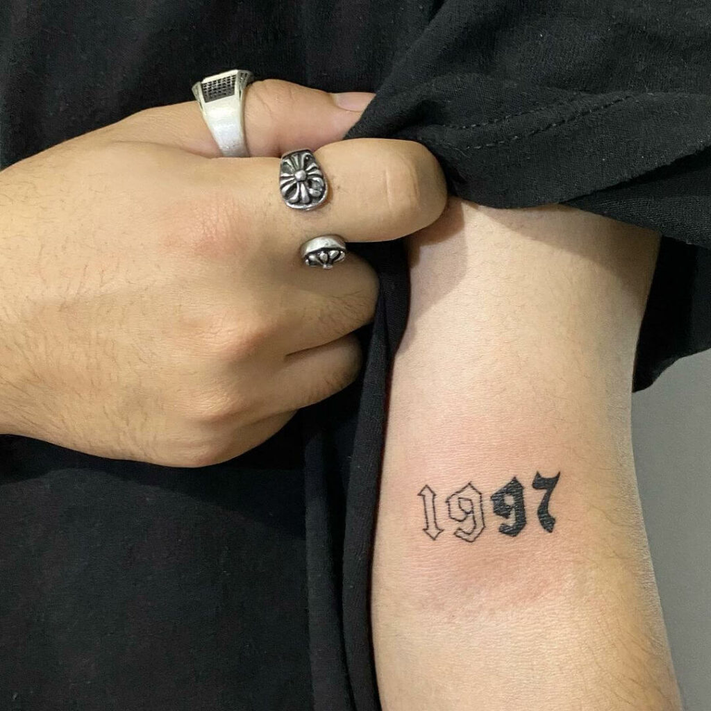 11+ Est 1997 Tattoo Ideas That Will Blow Your Mind! 16 Dual Toned 1997 Est Tattoos