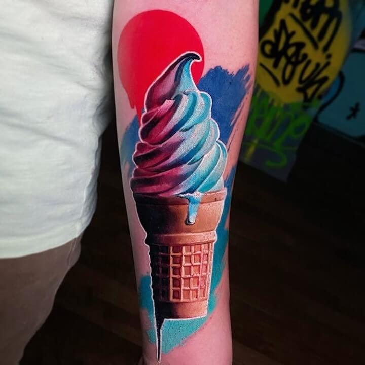 11+ Ice-Cream Tattoo Ideas You Have To See To Believe! 15 Duo Chrome Quality Tattoo