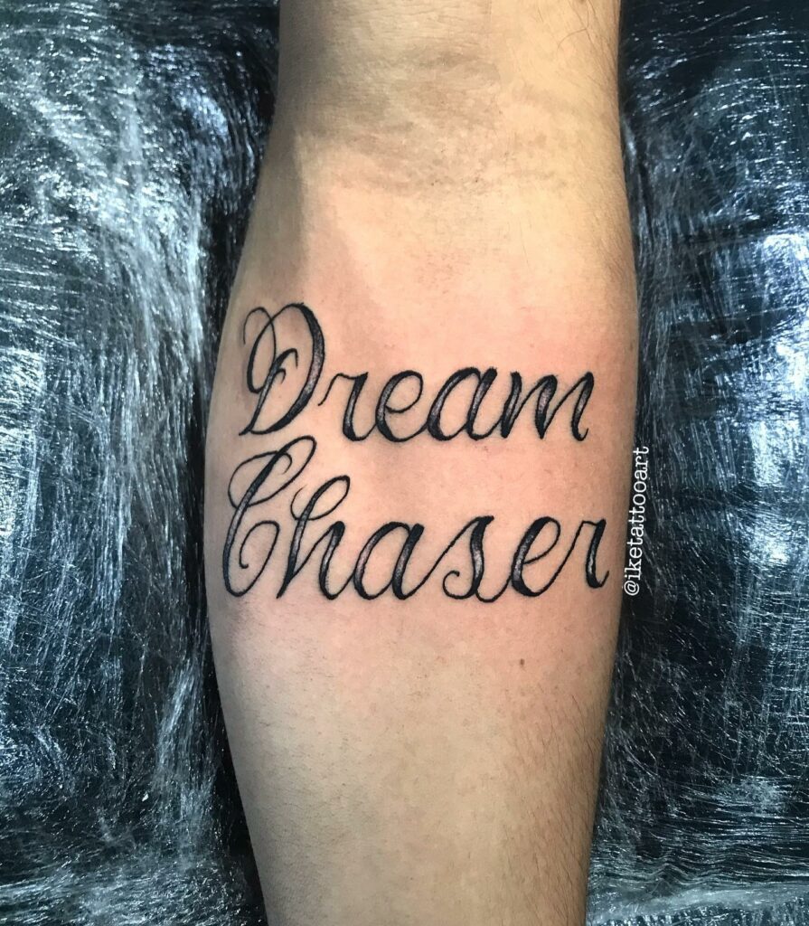 11+ Dream Chaser Tattoo Ideas That Will Blow Your Mind! 19 Dylan Harraway Forearm Dream Chaser Tattoos