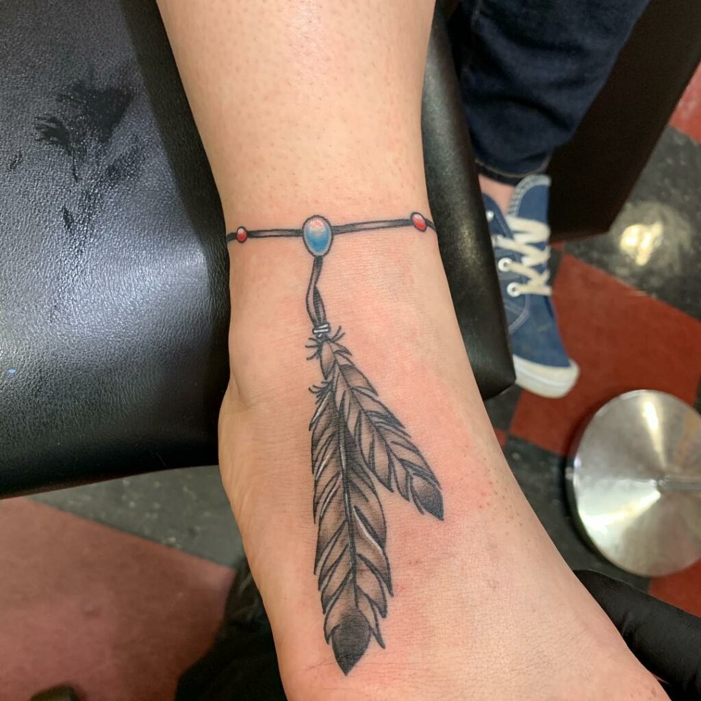 12+ Eagle Feather Tattoo Ideas To Inspire You 15 Eagle Feather Ornamental Tattoo