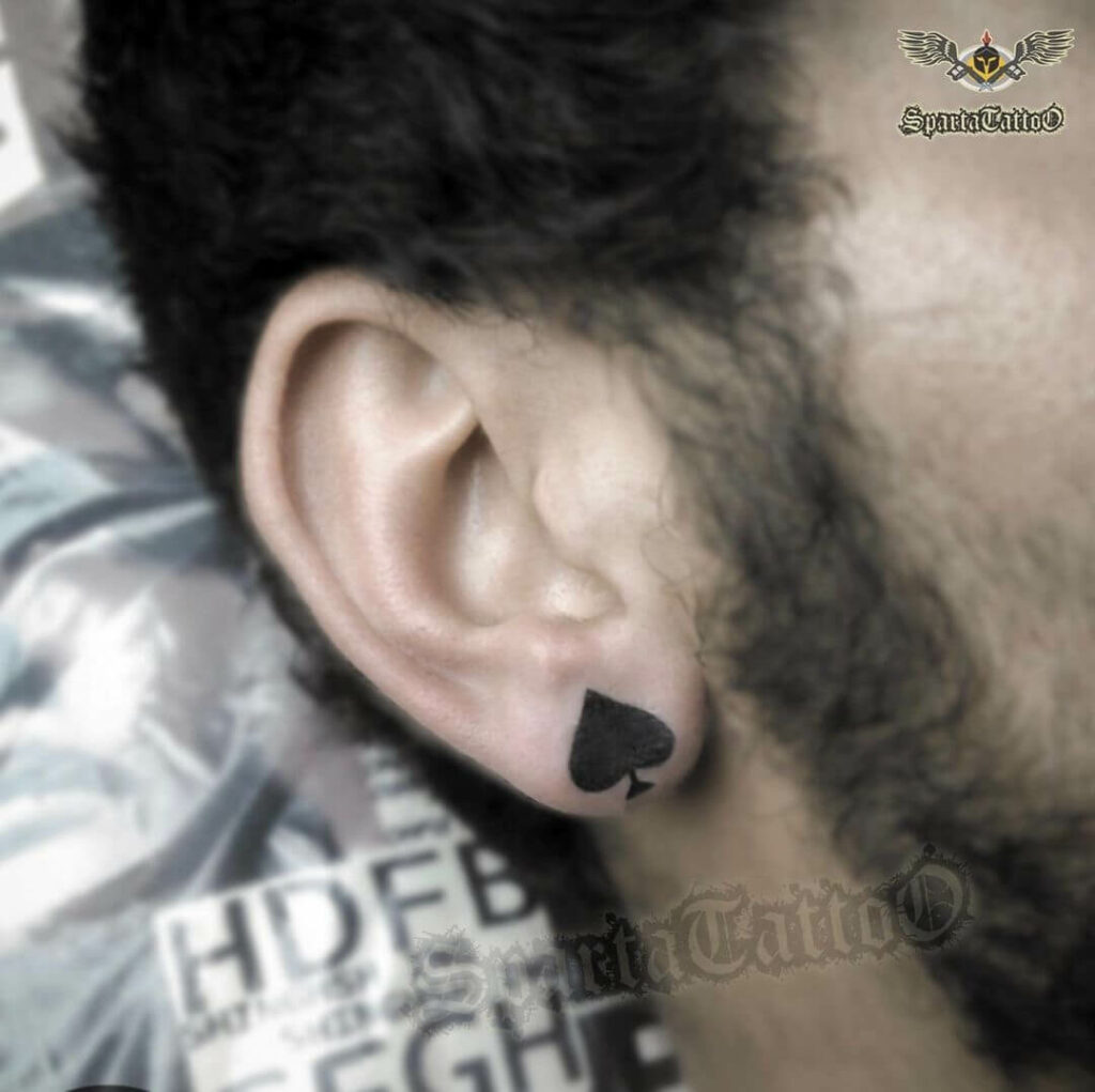 12+ Spade Tattoo Ideas To Inspire You! 17 Ear Spades Tattoo