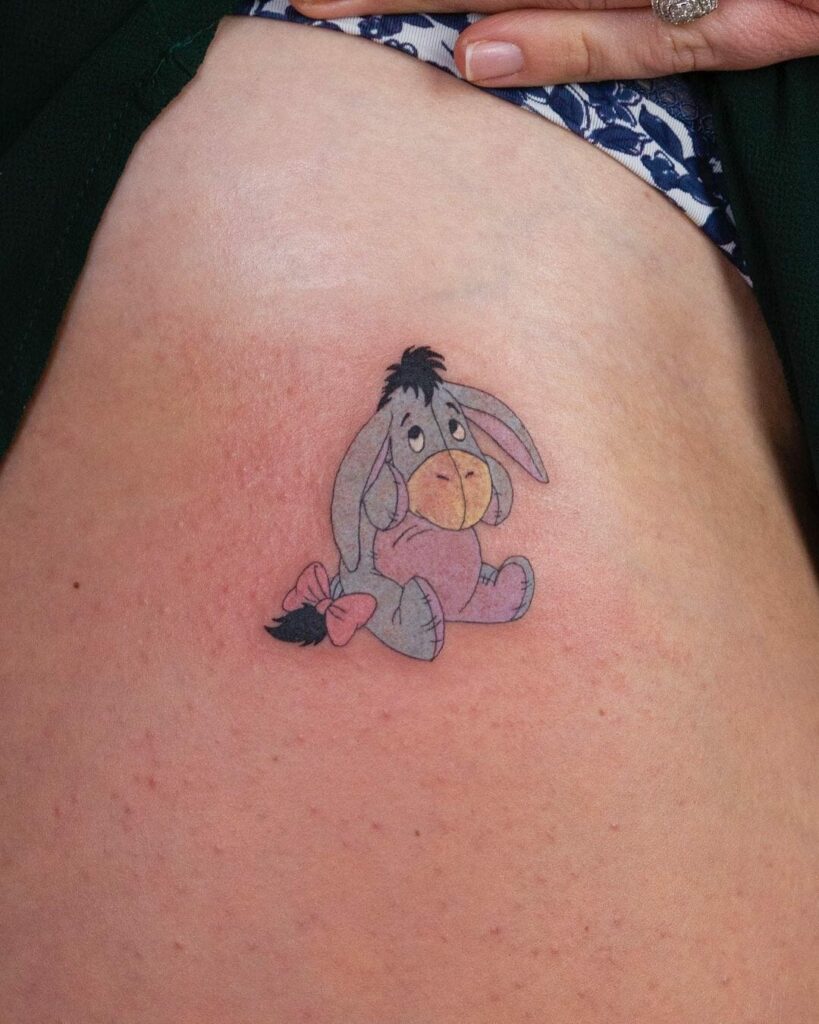 10+ Eeyore Tattoo Ideas You'll Have To See To Believe! 11 Eeyore Tattoo In Pastels