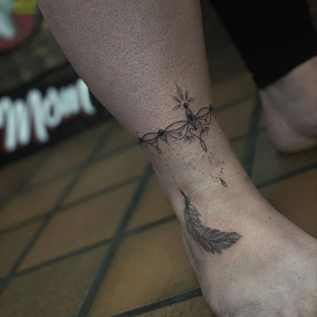 13+ Anklet Tattoo Ideas To Inspire You! 19 Elaborate Anklet Tattoo Ideas