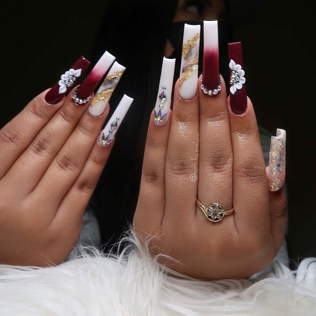 27 Latest Maroon Nail Designs To Try In 2024! 23 Sophisticated Palette Maroon Nails