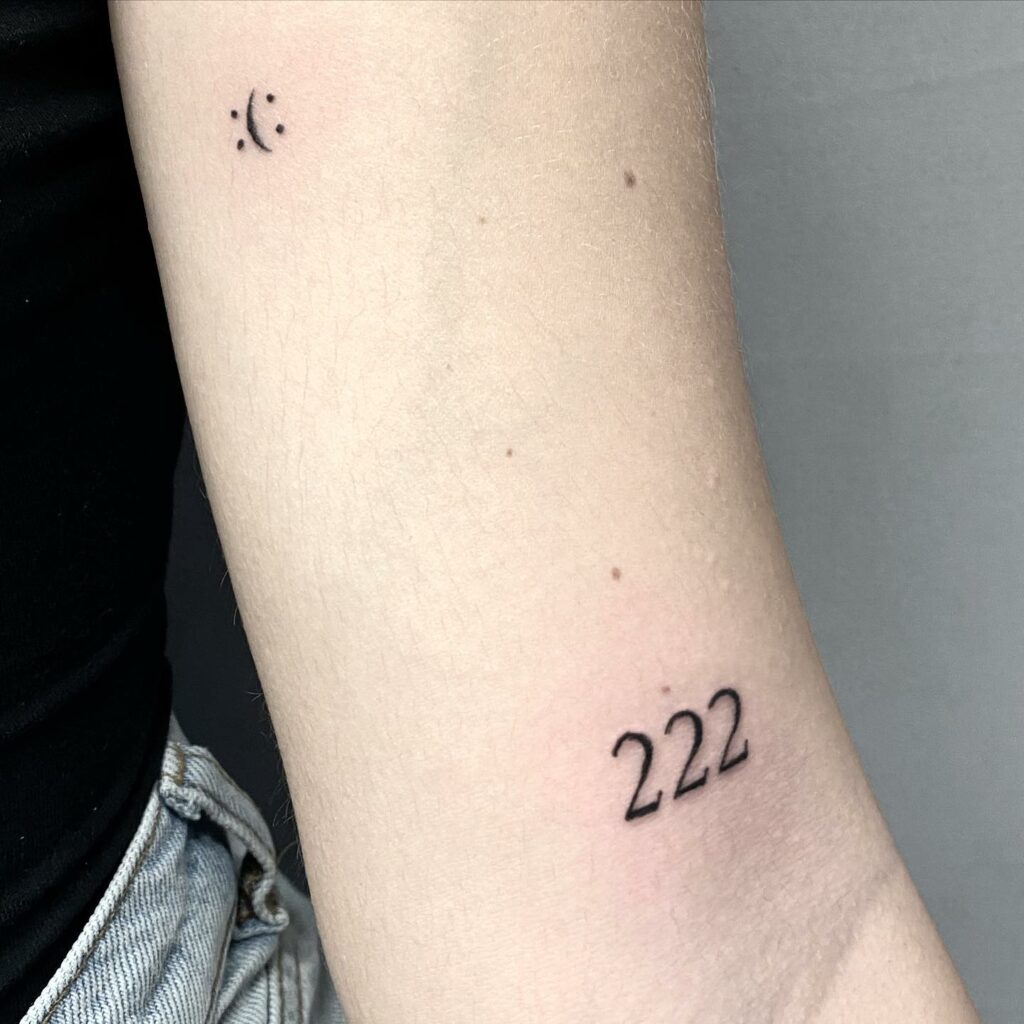 11+ 222 Tattoo Ideas That Will Blow Your Mind! 20 Elegant 222 Tattoo