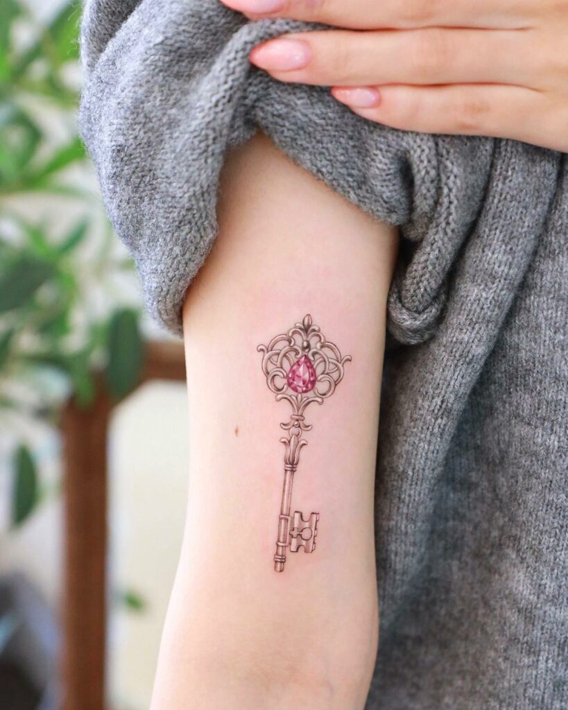 12+ Simple Key Tattoo Ideas To Inspire You! 14 Elegant Amethyst Tattoo