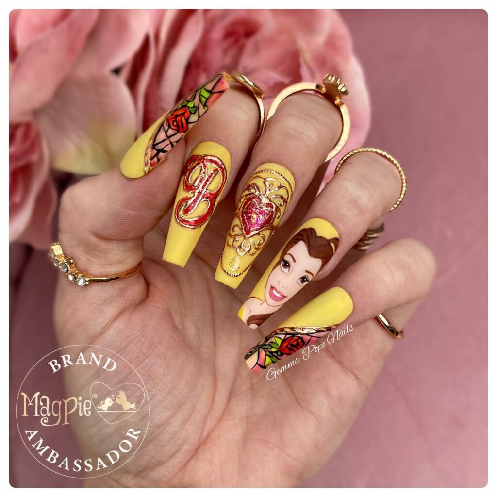 20 Latest Beauty and the Beast Nail Ideas To Try In 2024! 21 Elegant Beauty and the Beast Nails