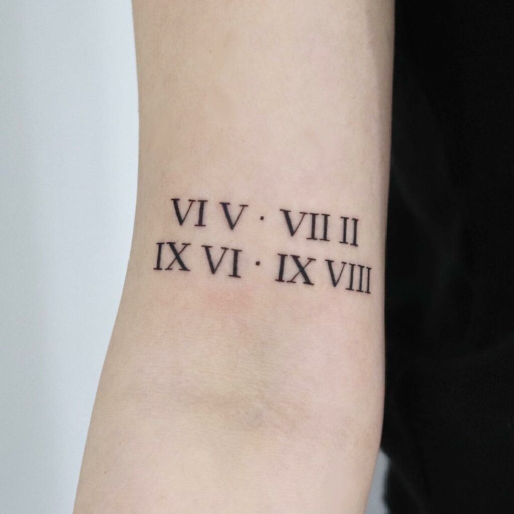 10+ Tattoo Number Styles That Will Blow Your Mind! 19 Elegant Roman Numerals Tattoo
