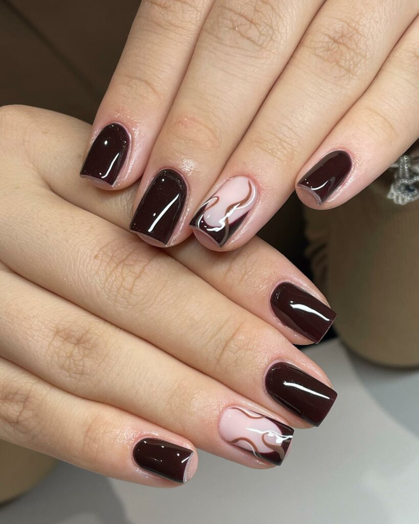 Fall in Love with 57 Short Fall Nail Designs in 2024 44 Elegant Short Fall Nails