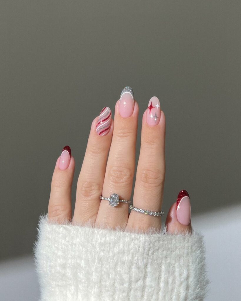 Get Merry with 30 Pink Christmas Nail Ideas in 2024 31 Elegant Short Pink Christmas Nails