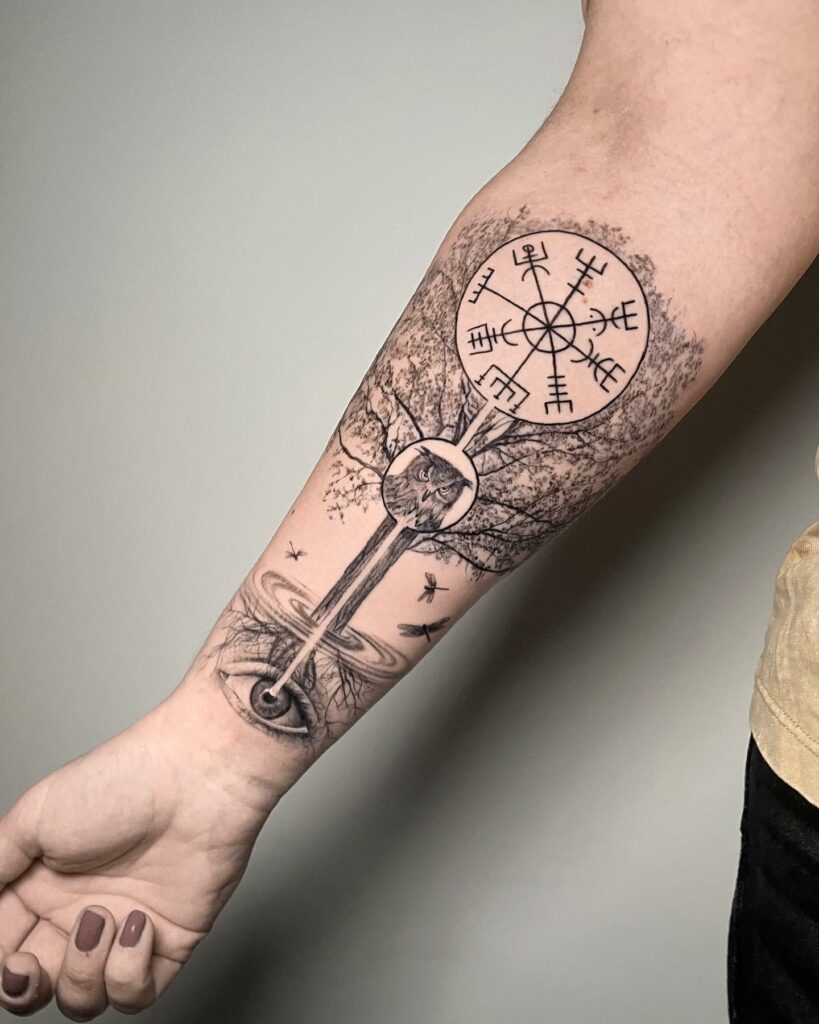 15+ Tattoo Viking Symbols That Will Blow Your Mind! 12 Elegant Viking Compass Tattoo