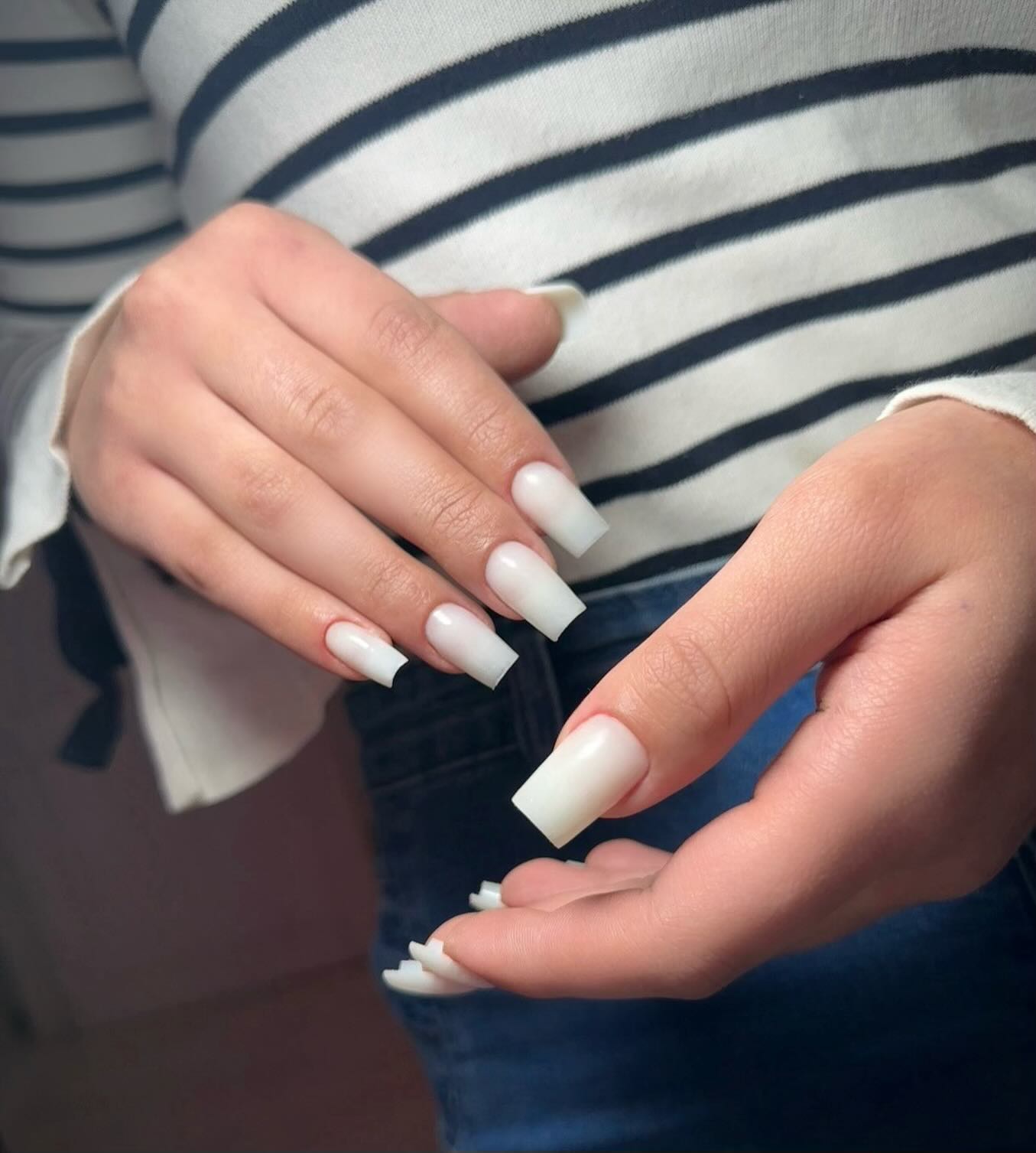 43 Latest Long Nail Designs To Try in Today! 23 Elegant French Tips with Long Square Shape