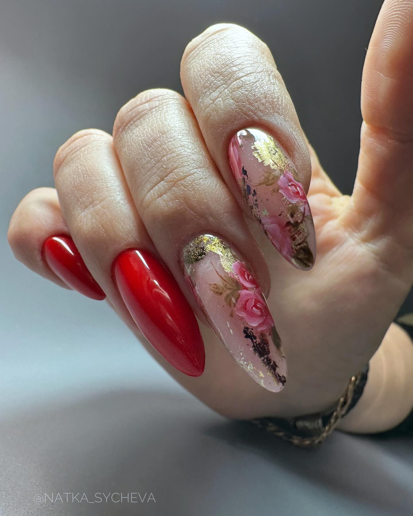 20 LATEST Floral NAIL DESIGNS TO TRY IN 2024! ✨ 12 Elegant Red and Floral Gold-Touched Nails