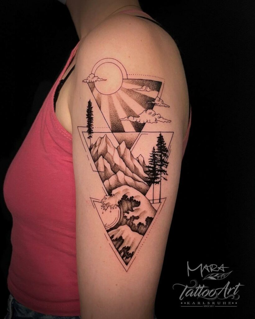 12+ Minimal Tattoo Sleeve Ideas To Inspire You! 15 Elements Of Nature Minimalist Tattoo
