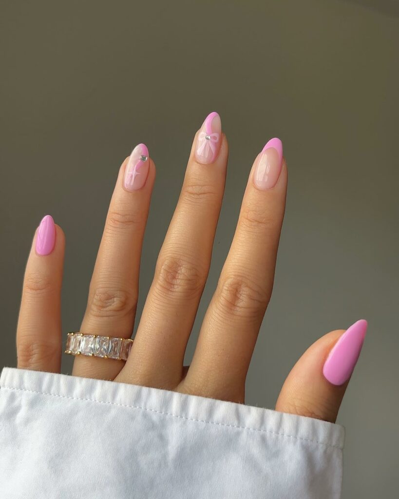 22 Latest Short Pink Nail Ideas To Try In 2024! 13 Embrace Elegance with Short Pink Nails