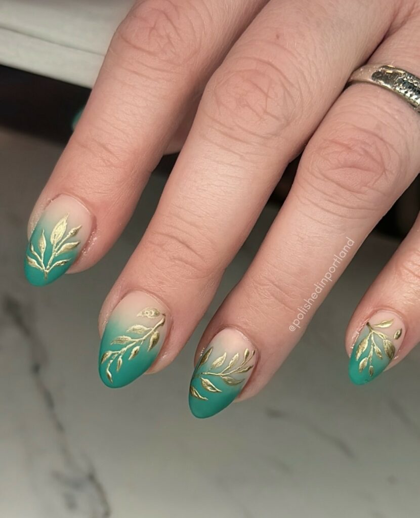 33 Latest Emerald Green and Gold Nail Ideas To Try In 2024! 24 Time-Honored Emerald Green and Gold Nail