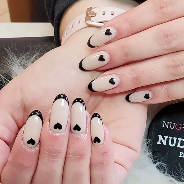 30 Latest Heart Nails Ideas To Try In 2024! 36 Espresso Hearts