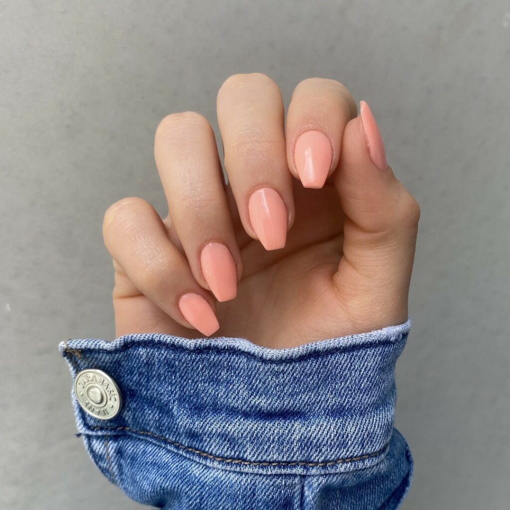 Get Graceful with 30 Ballerina Nail Designs for 2024 12 Fade Into Peach