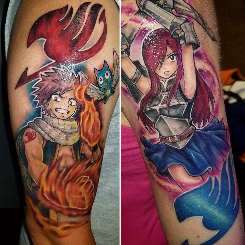 11+ Matching Anime Tattoos That Will Blow Your Mind! 13 Fairy Tale Matching anime Tattoo