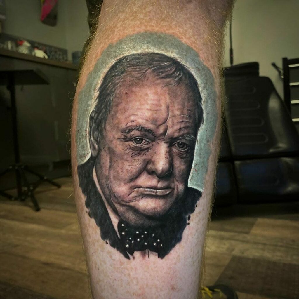 11+ Military Memorial Tattoo Ideas That Will Blow Your Mind! 12 Famous Leader World War II memorial tattoo