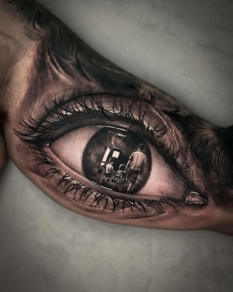 12+ Black And White Realism Tattoo Ideas To Inspire You! 16 Fantastic Black and Grey Realism Eye Tattoo Ideas
