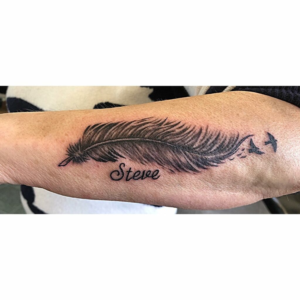 11+ Ashes Tattoo Ideas That Will Blow Your Mind! 24 Feather Tattoo