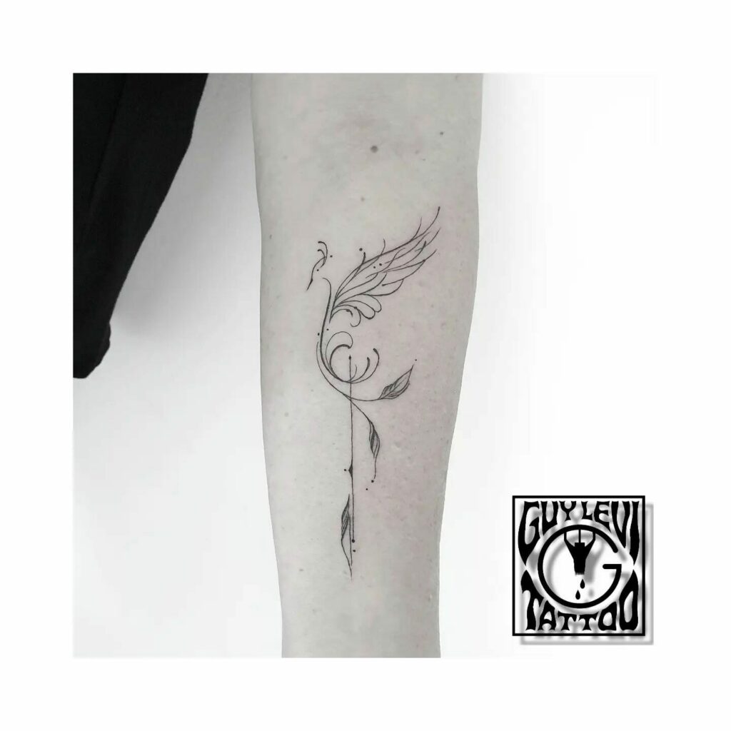 11+ Minimalist Phoenix Tattoo Small Ideas That Will Blow Your Mind! 14 Feminine Rebirth Phoenix Tattoo