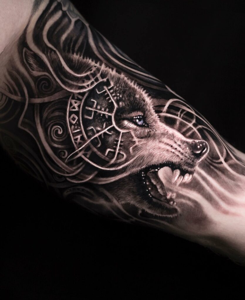 11+ Fenrir Wolf Tattoo Ideas That Will Blow Your Mind! 10 Fenrir Wolf Tattoo