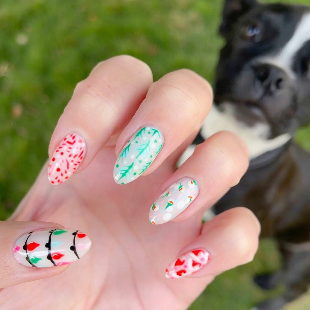 Illuminate Your Nails with 20 Christmas Lights Nail Ideas in 2024 18 Festive Glow Christmas Lights Nails