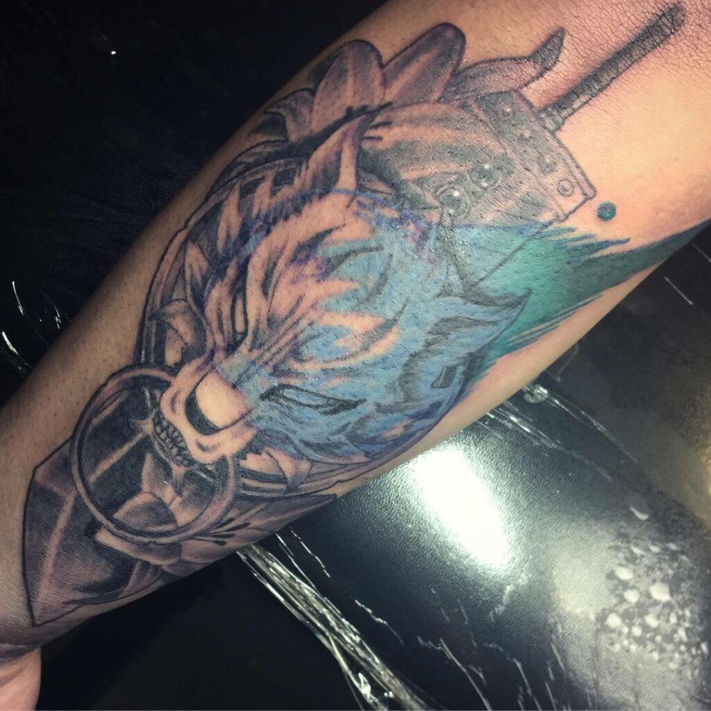 12+ Buster Sword Tattoo Ideas To Inspire You! 18 Fierce Final Fantasy Buster Sword Tattoo Designs