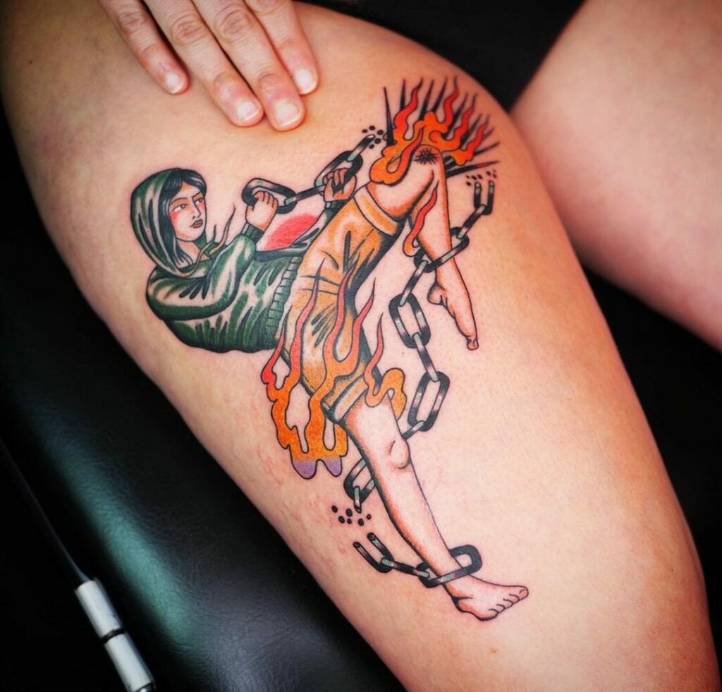 12+ Break Free Tattoo Ideas To Inspire You 18 Fighting And Breaking Free Tattoo