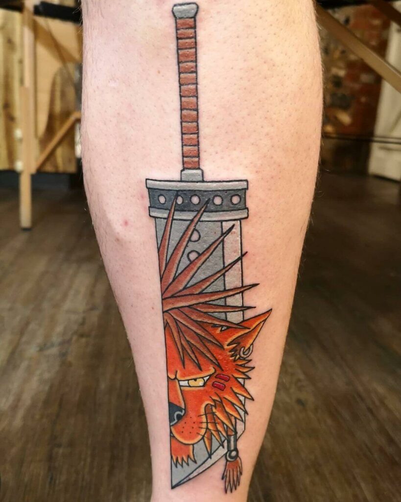 12+ Buster Sword Tattoo Ideas To Inspire You! 17 Final Fantasy Red XIII Tattoo Idea