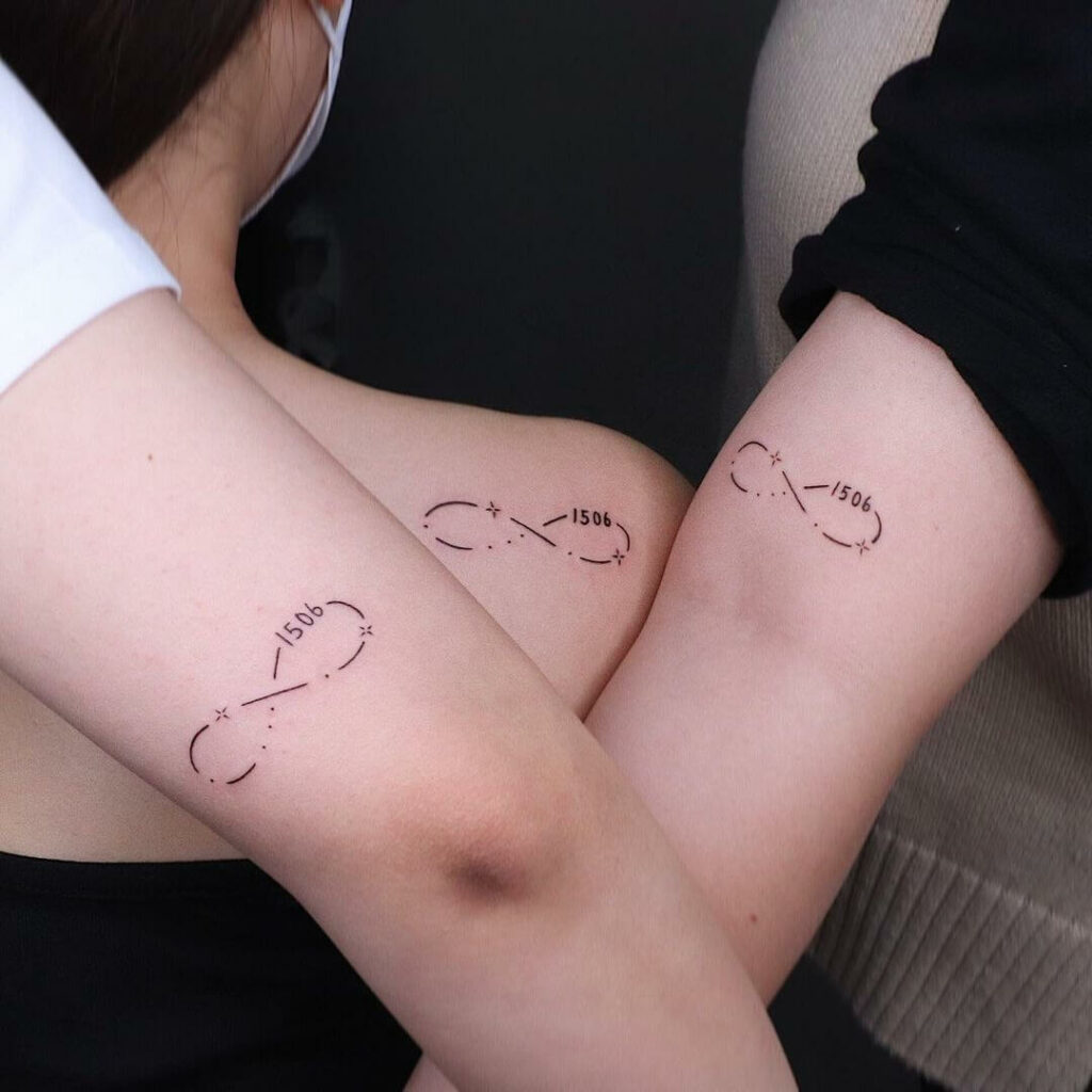16+ Friend Tattoo Ideas To Inspire You! 20 Fine Line Best Friend Infinity Tattoo