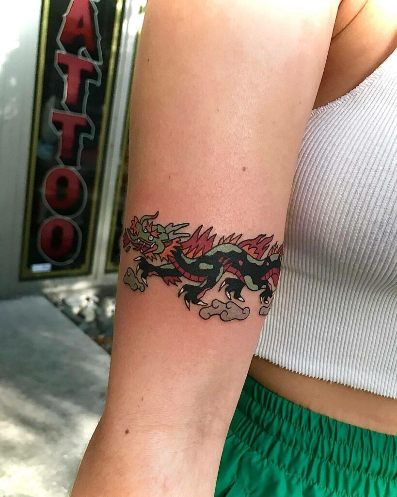 11+ Chinese Dragon Tattoo Arm Ideas That Will Blow Your Mind! 21 Fine Line Chinese Dragon Tattoo