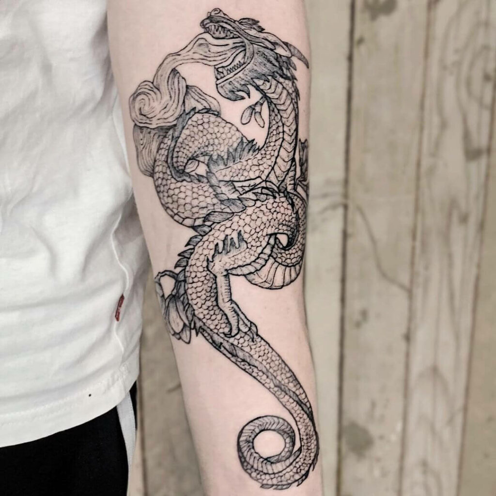 11+ Chinese Dragon Tattoo Arm Ideas That Will Blow Your Mind! 13 Fire-Breathing Japanese Dragon Tattoo