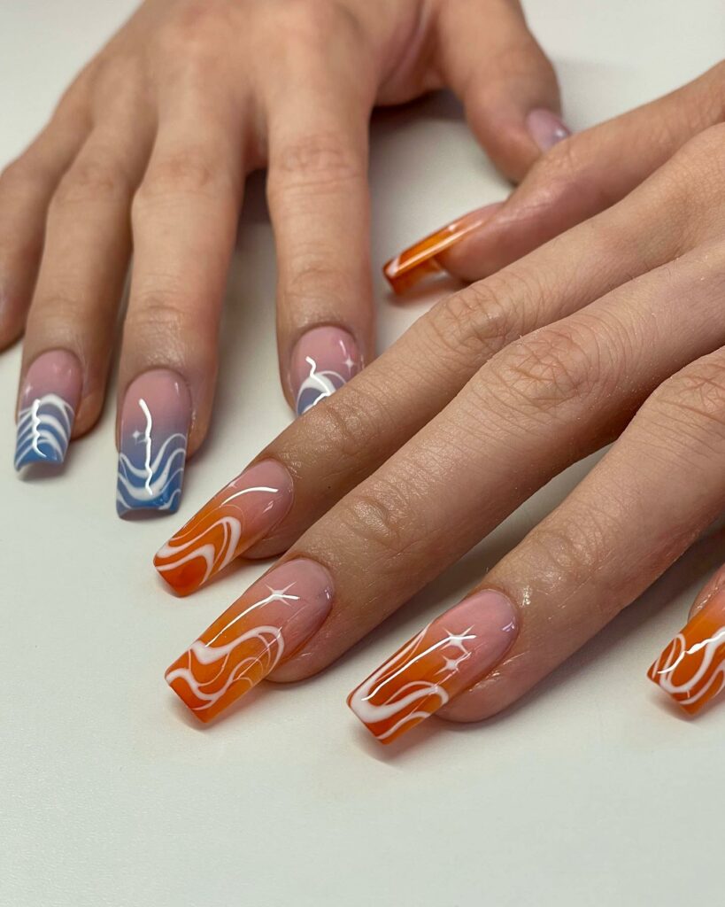 Get Playful with 40 Jelly Nail Designs for 2024 26 Fire and Ice