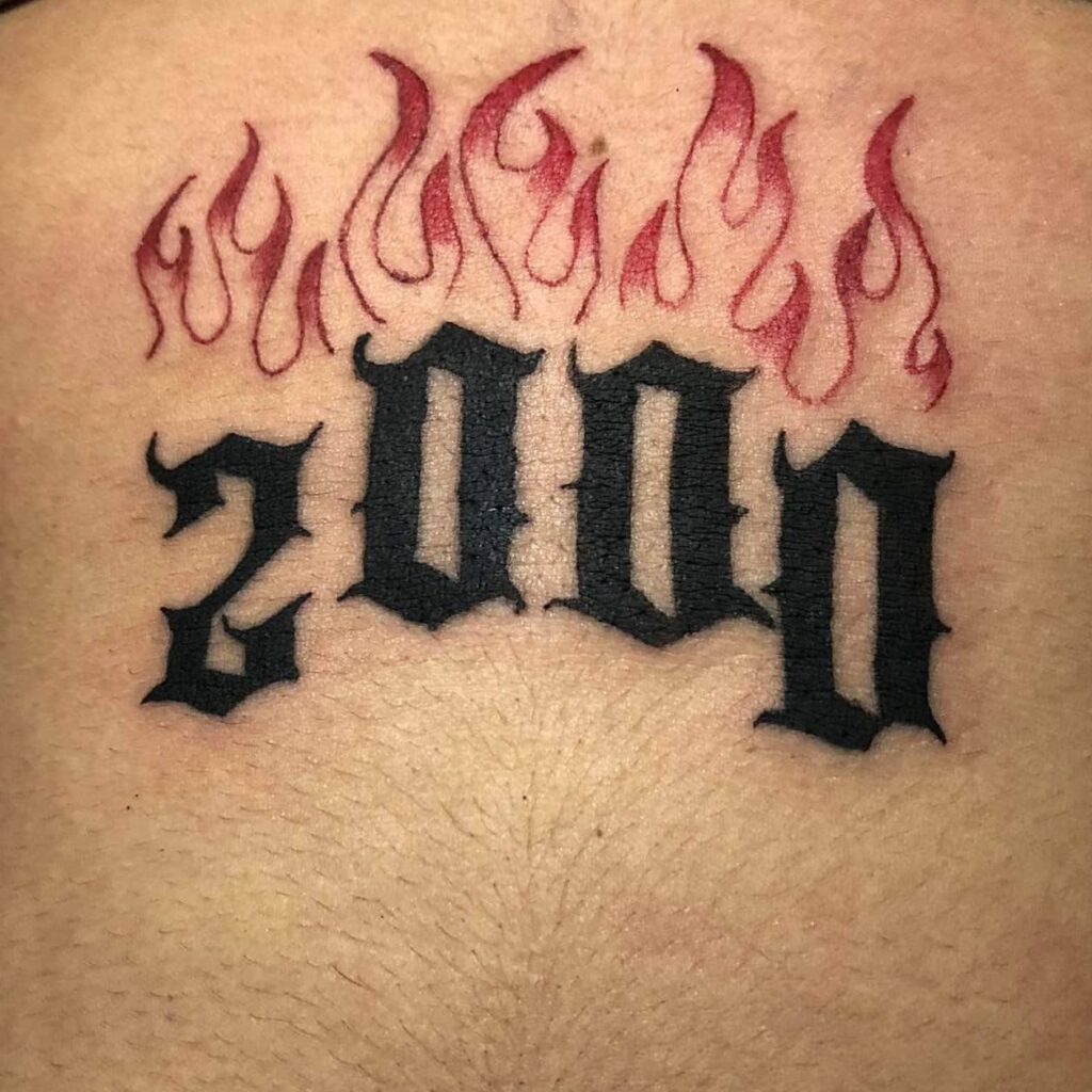 12+ Fire Flame Tattoo Ideas That Will Blow Your Mind! 19 Flame Number Tattoo
