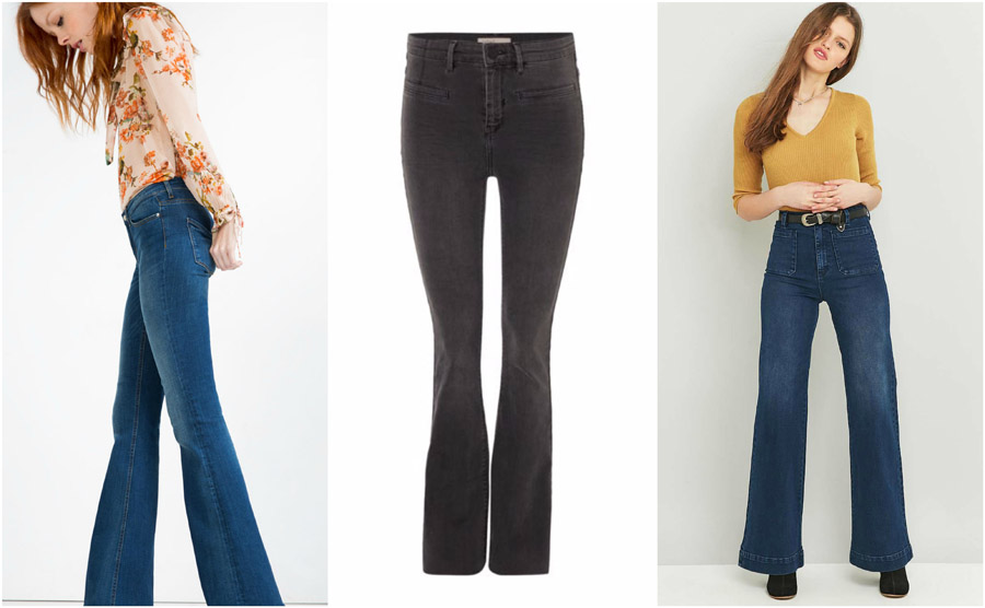 The Best High Waisted Jeans – How They Should Fit & What To Style Them With 38 Flare Bootcut High Waist Jeans Shop Grid Alexie 2