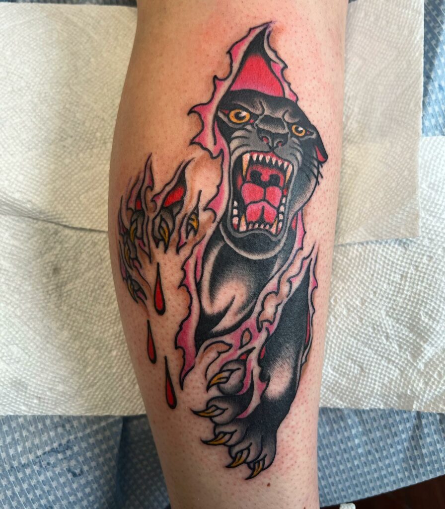 10+ Traditional Panther Head Tattoo That Will Blow Your Mind! 18 Flesh-Tearing Panther Tattoo Design